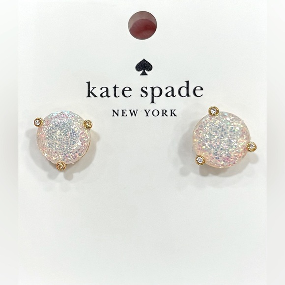 🩷NEW KATE SPADE Rise & Shine Glitter Studs - Picture 5 of 6